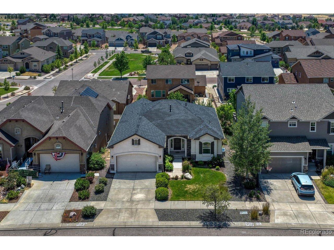 Image 2: Aerial view of the front of the home and neighborhood. Image 2: Aerial view of the front of the home and neighborhood.