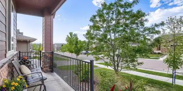 Image 3: Lovely front porch with mountain views!