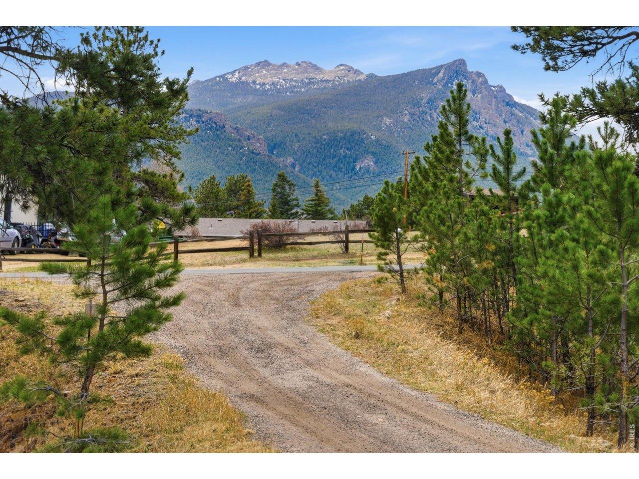 Image 4: Looking back up the driveway to Twin Sisters Peak