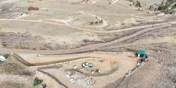 Image 4: Elevated homesite with excavated foundation area and sweeping mountain views Image 4: Elevated homesite with excavated foundation area and sweeping mountain views