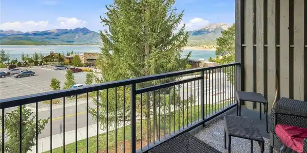 Image 3: Your private balcony overlooking Lake Dillon, the Dillon Amphitheatre, and surrounding mountain ranges Image 3: Your private balcony overlooking Lake Dillon, the Dillon Amphitheatre, and surrounding mountain ranges