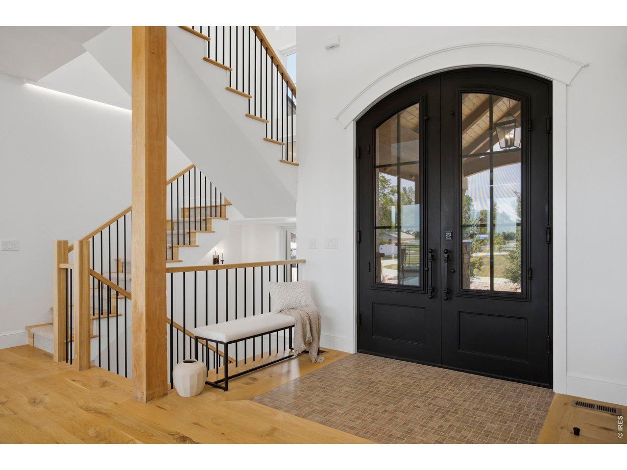 Image 4: 9' x 6' iron door creates a dramatic entrance Image 4: 9' x 6' iron door creates a dramatic entrance
