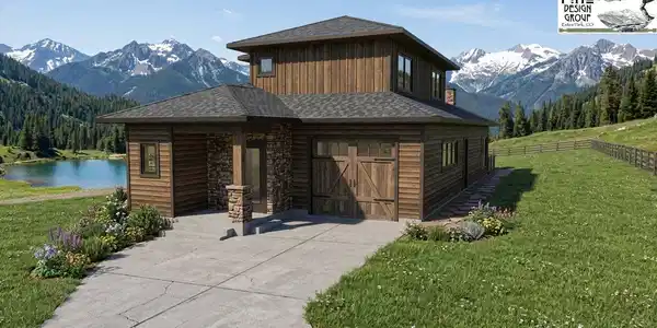Image 3: Conceptual rendering of possible home build design based on buildable area