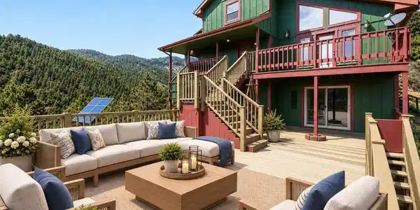 Image 2: Sunny South-facing front of house