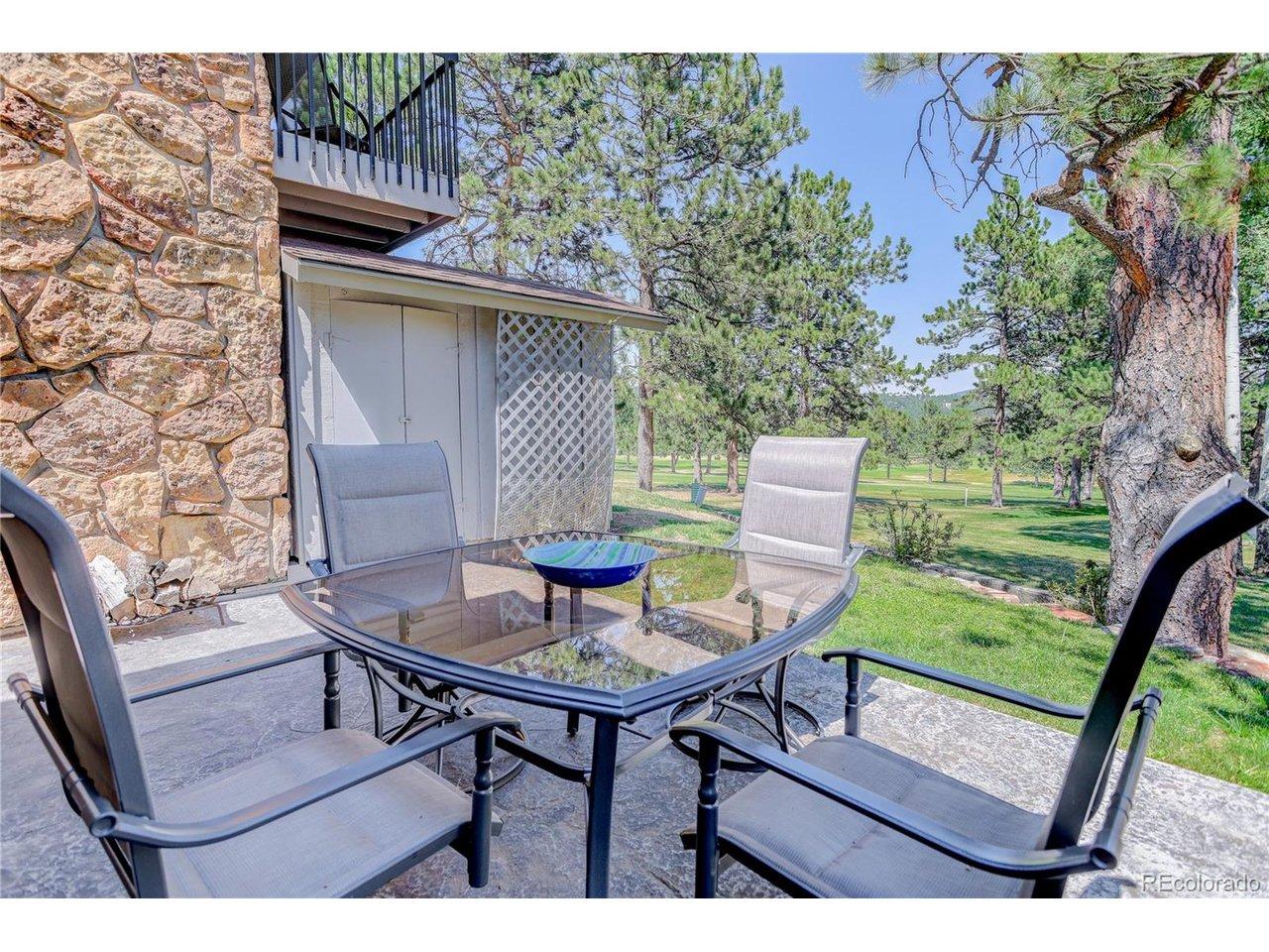 Image 3: Rear Patio with View of First Fairway and Mountains Beyond