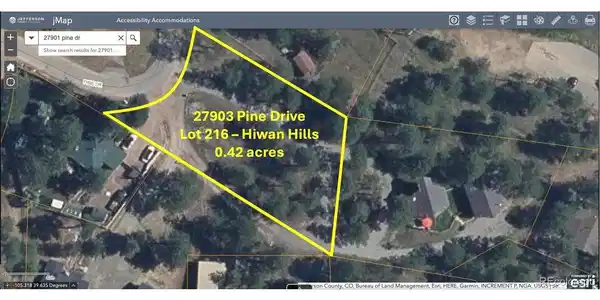 Image 2: Lot 216 - Hiwan Hills Subdivision Buildable Lot Image 2: Lot 216 - Hiwan Hills Subdivision Buildable Lot