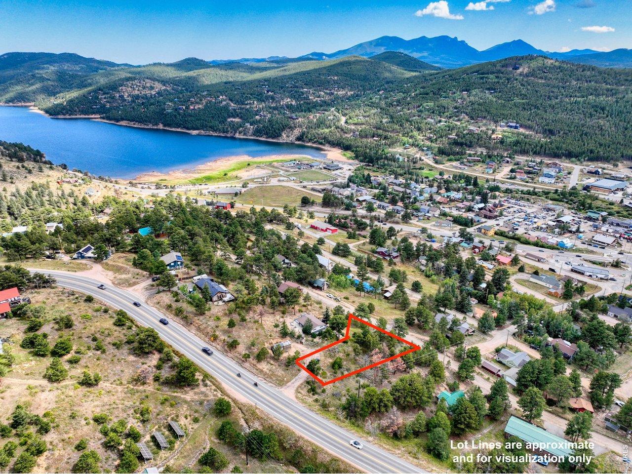 Image 2: Located in town of Nederland with water tap and sewer connection option available. Back-range, lake and city views. Image 2: Located in town of Nederland with water tap and sewer connection option available. Back-range, lake and city views.