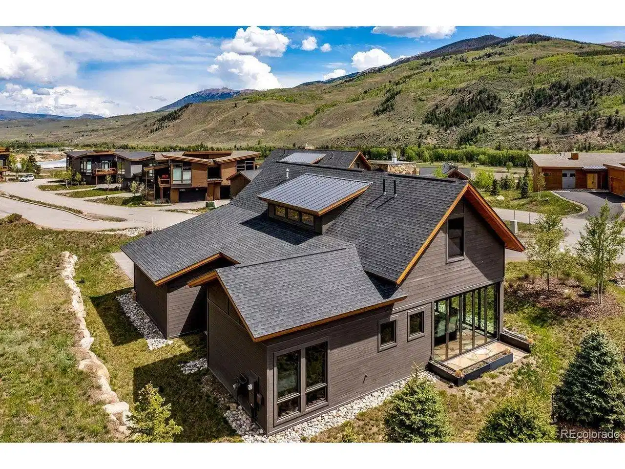 Image 1: Aerial View of Home