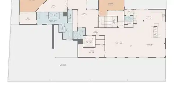 Image 3: Entire top floor // exclusive access rooftop