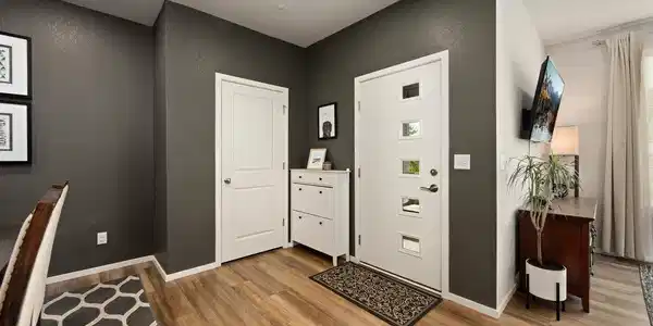 Image 4: Entry with Coat Closet!