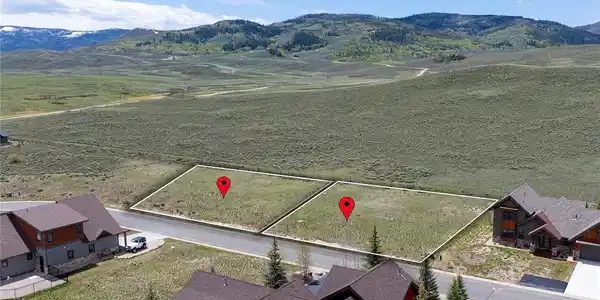 Image 3: Aerial map pinpointing Lots 10 and 11, both available for sale within Grand Elk Image 3: Aerial map pinpointing Lots 10 and 11, both available for sale within Grand Elk