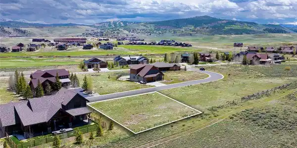 Image 2: Aerial overview of the Grand Elk golf course neighborhood looking towards the Continental Divide and Granby Ranch Ski Resort. Image 2: Aerial overview of the Grand Elk golf course neighborhood looking towards the Continental Divide and Granby Ranch Ski Resort.