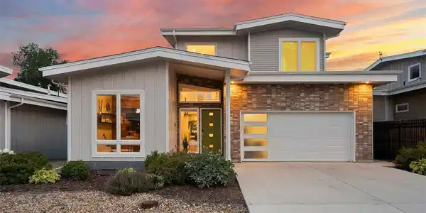 Image 3: Striking twilight front elevation highlighting the home's contemporary architecture, clean lines, and professionally landscaped curb appeal. Image 3: Striking twilight front elevation highlighting the home's contemporary architecture, clean lines, and professionally landscaped curb appeal.