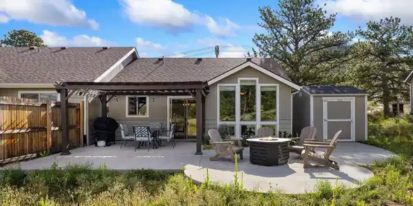 Image 3: Back Yard with an oversized patio Image 3: Back Yard with an oversized patio