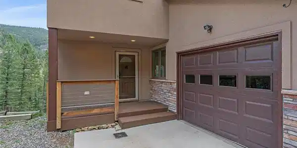 Image 3: Newer insulated garage door... Image 3: Newer insulated garage door...