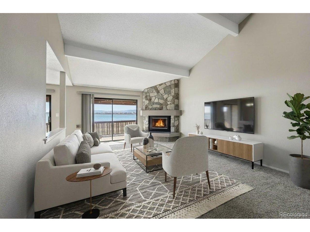 Image 1: Virtually staged living room