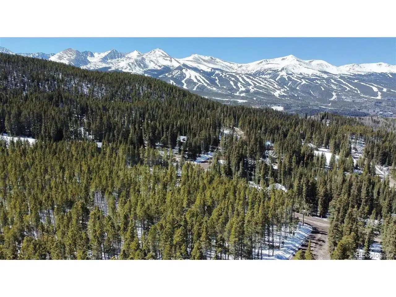 Image 1: Aerial view overlooking the ski area
