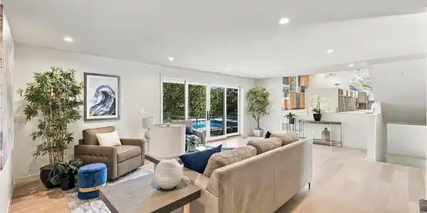 Image 4: Family Room overlooks backyard with pool