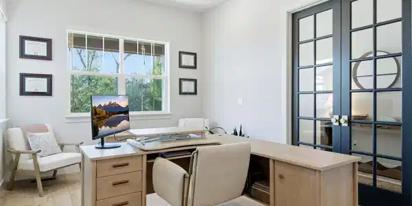 Image 3: Expansive main level Office with French doors Image 3: Expansive main level Office with French doors