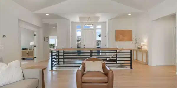 Image 4: Entry with LVP flooring and vaulted ceilings Image 4: Entry with LVP flooring and vaulted ceilings