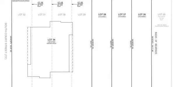 Image 2: city lot 26  street frontage and alley access in the back