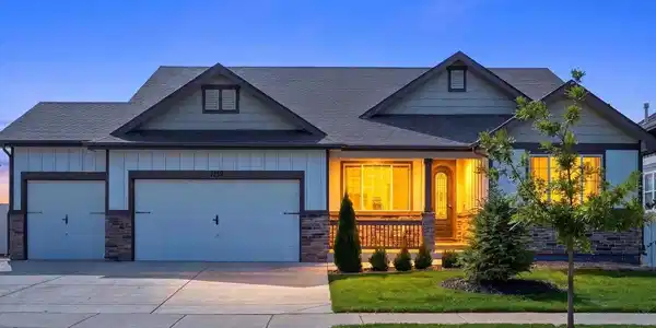 Image 2: Front Exterior at Dusk