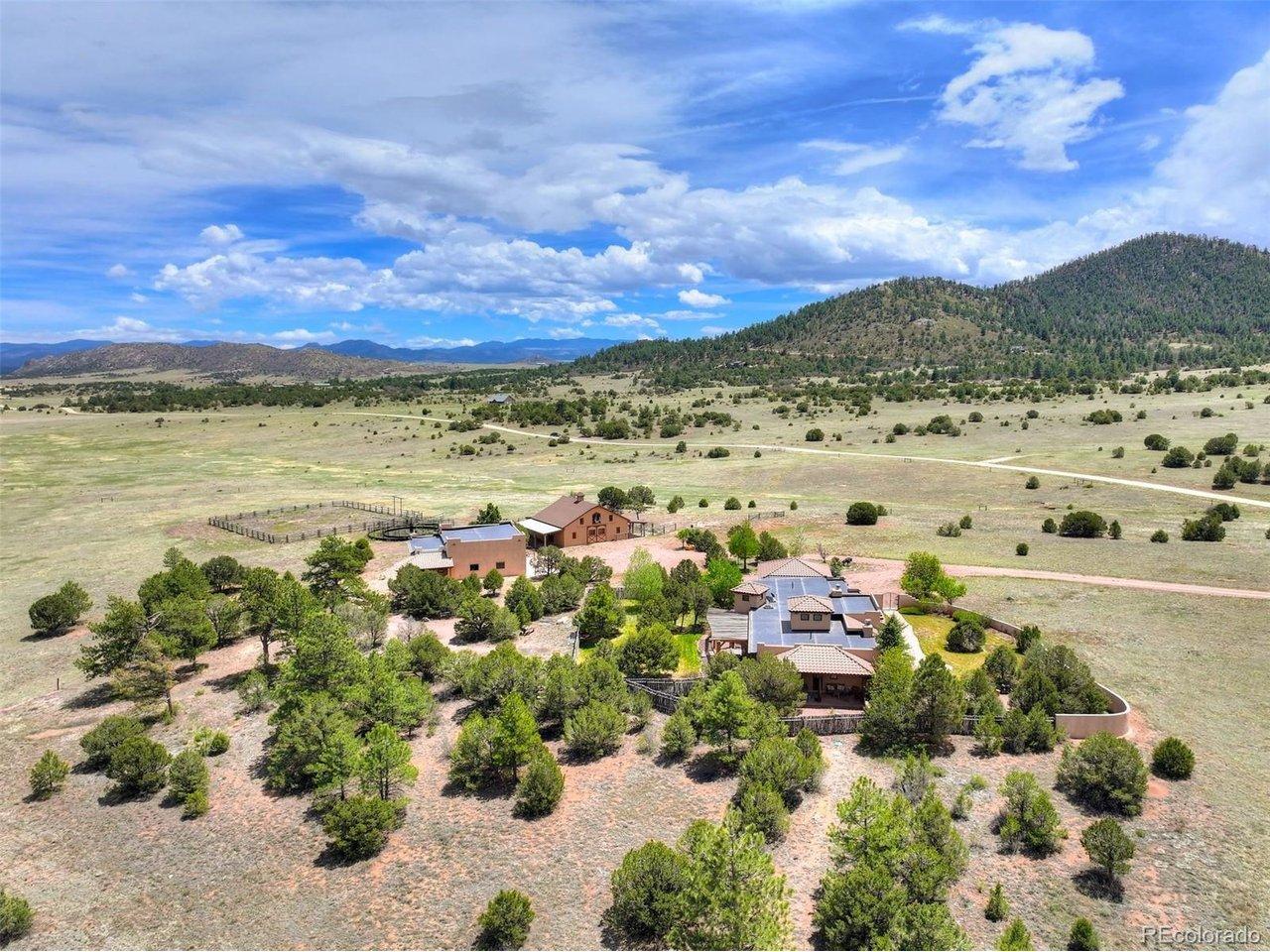 Image 4: Looking east over the rolling plains to the Wet Mountains. Image 4: Looking east over the rolling plains to the Wet Mountains.