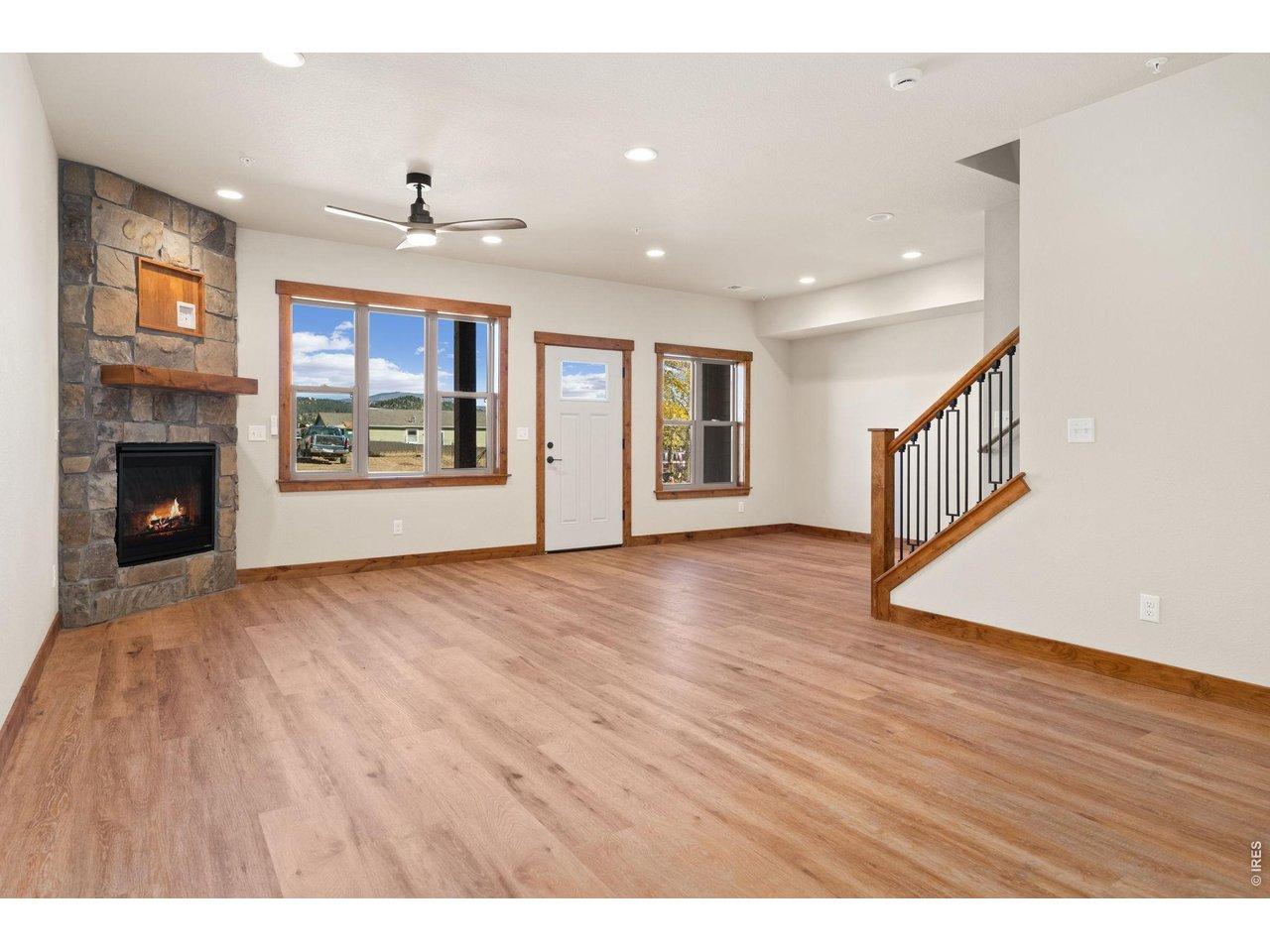 Image 3: Big picture windows and gas fireplace Image 3: Big picture windows and gas fireplace