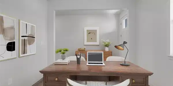 Image 4: Flex space right off entry way - what would you put here? Virtually staged. Image 4: Flex space right off entry way - what would you put here? Virtually staged.
