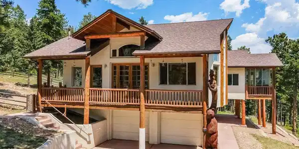 Image 2: Front entry from exterior deck