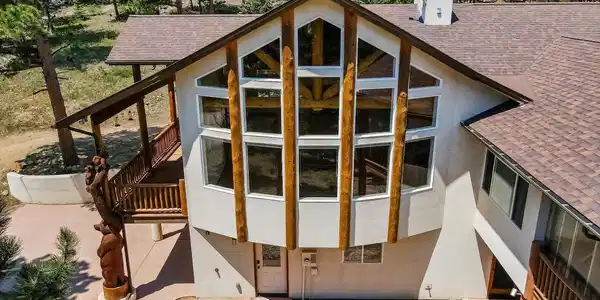 Image 3: Great room bow window offers majestic views