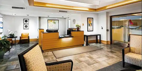 Image 3: Building lobby, sophisticated. Image 3: Building lobby, sophisticated.