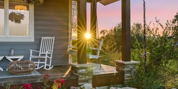 Image 3: A plethora of outdoor living spaces await.
