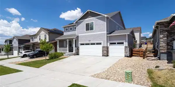 Image 2: 3 car garage is drywalled and offers high-lift jacks for the garage doors and storage shelving. Image 2: 3 car garage is drywalled and offers high-lift jacks for the garage doors and storage shelving.