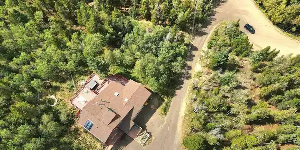 Image 4: Ariel view. Not a neighbor in sight. Heavily wooded 1 acre+ parcel with mountain views Image 4: Ariel view. Not a neighbor in sight. Heavily wooded 1 acre+ parcel with mountain views