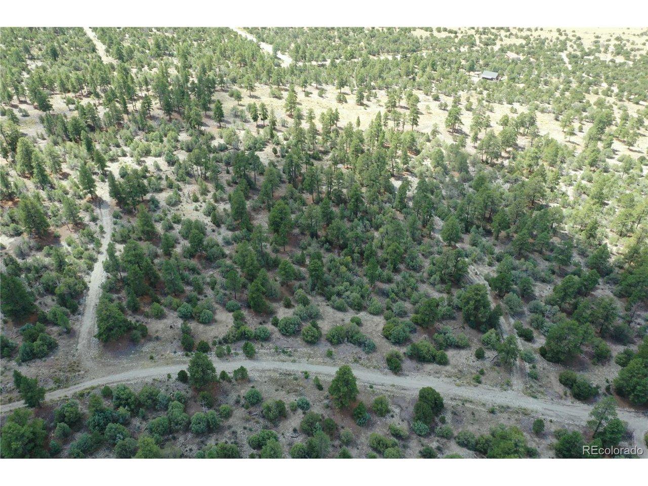 Image 2: Big Bear Road is along the bottom of the picture. Costilla Place Road leads to the end of the cul-de-sac; forward is the subject property where Green Belt meets property line to the rear of the parcel. Image 2: Big Bear Road is along the bottom of the picture. Costilla Place Road leads to the end of the cul-de-sac; forward is the subject property where Green Belt meets property line to the rear of the parcel.