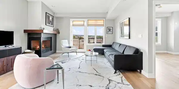 Image 4: Living room with expansive views of NW Boulder Image 4: Living room with expansive views of NW Boulder