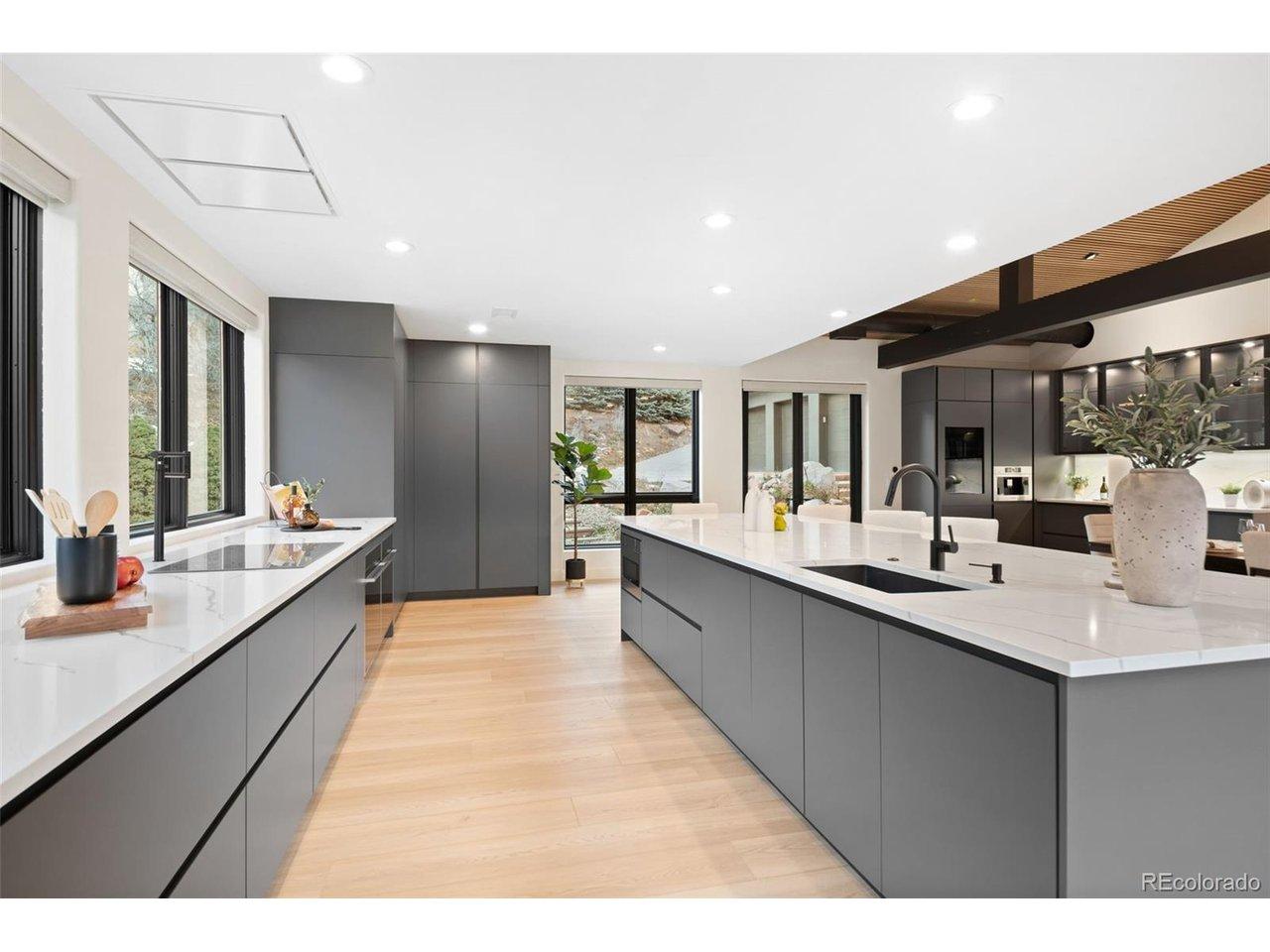 Image 4: Large Kitchen with a 14' Island and Cabinets imported from Italy