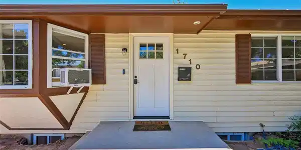 Image 2: Front of home with ring dooorbell