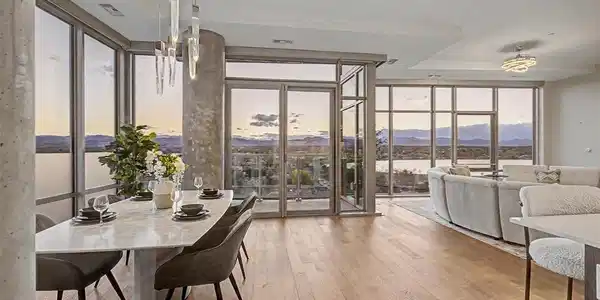 Image 3: Open concept with private balcony is perfect for entertaining. Image 3: Open concept with private balcony is perfect for entertaining.