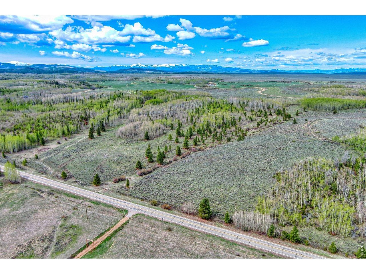 Image 4: High above from the east looking west toward Steamboat Springs and Rabbit Ears Pass Image 4: High above from the east looking west toward Steamboat Springs and Rabbit Ears Pass
