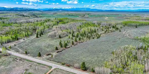 Image 4: High above from the east looking west toward Steamboat Springs and Rabbit Ears Pass Image 4: High above from the east looking west toward Steamboat Springs and Rabbit Ears Pass