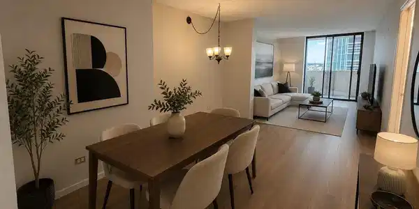 Image 2: Virtually Staged Dining Area Image 2: Virtually Staged Dining Area