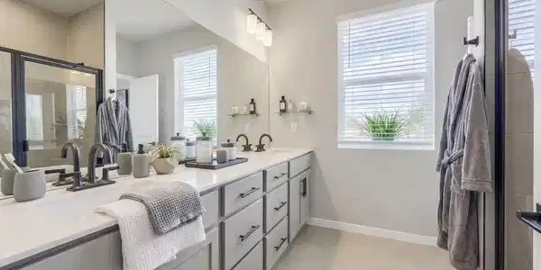 Image 4: Primary bathroom staged. Photos of this move in ready property! Image 4: Primary bathroom staged. Photos of this move in ready property!