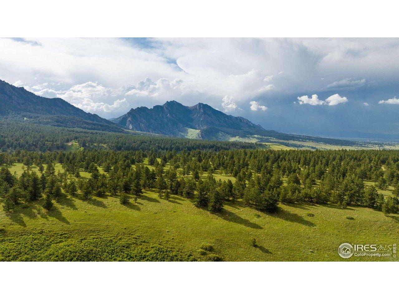 Image 3: Looking across the center of the ranch toward the northwest. The far side of the view shows the south-facing ridge which is where a prospective home could sit. Image 3: Looking across the center of the ranch toward the northwest. The far side of the view shows the south-facing ridge which is where a prospective home could sit.
