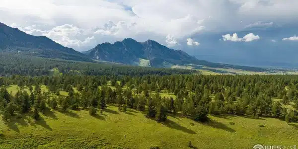 Image 3: Looking across the center of the ranch toward the northwest. The far side of the view shows the south-facing ridge which is where a prospective home could sit.