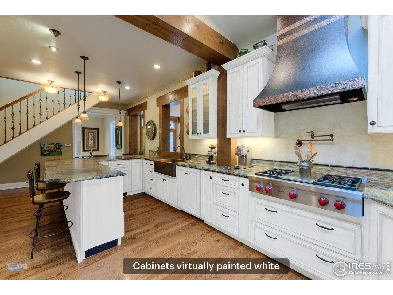 Image 4: Rendition of the kitchen with cabinets painted white Image 4: Rendition of the kitchen with cabinets painted white