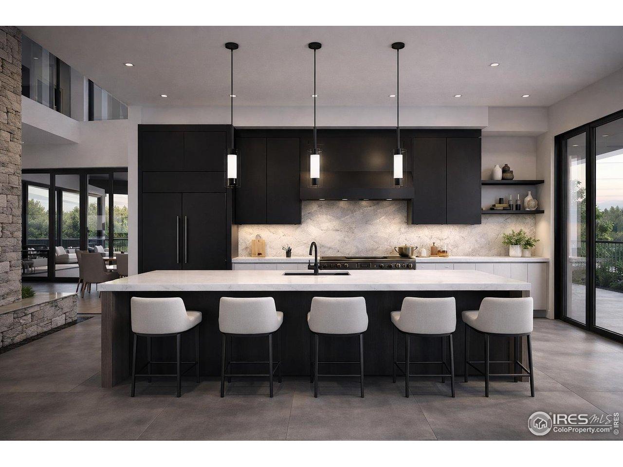 Image 2: Thoughtfully elevated from the start, standard finishes include professional-grade 48-inch dual-fuel ranges and full-height refrigeration and freezer columns-bringing both performance and polished design into the heart of the home.