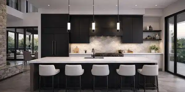 Image 2: Thoughtfully elevated from the start, standard finishes include professional-grade 48-inch dual-fuel ranges and full-height refrigeration and freezer columns-bringing both performance and polished design into the heart of the home.