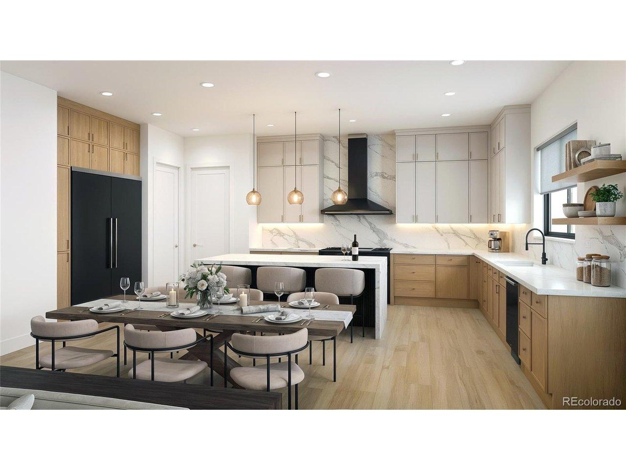 Image 2: 3D Rendering of Kitchen & Dining Room Image 2: 3D Rendering of Kitchen & Dining Room